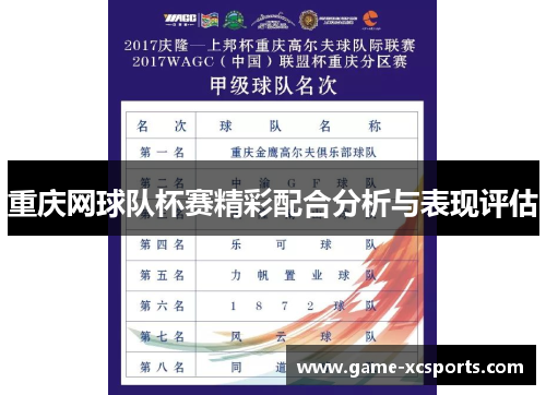 重庆网球队杯赛精彩配合分析与表现评估